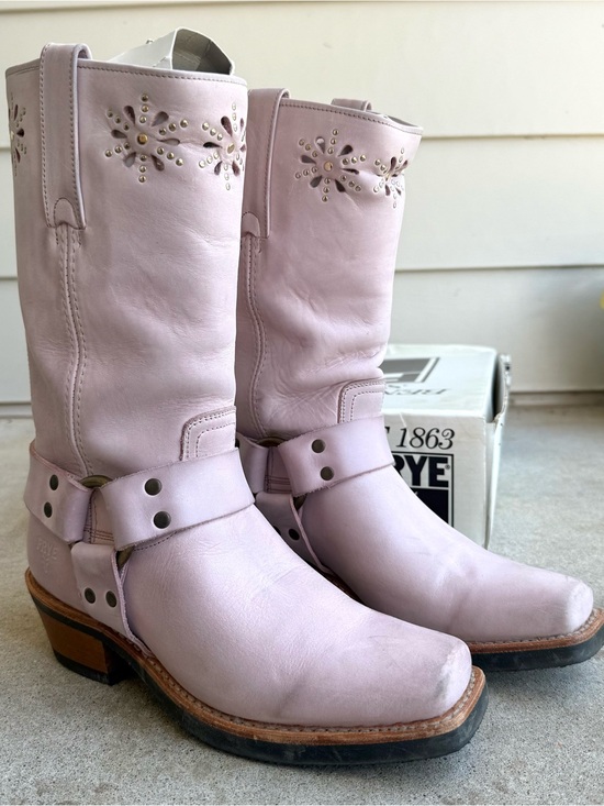 Frye Shoes - Rare Vintage FRYE Harness 12R Pink Floral Boots